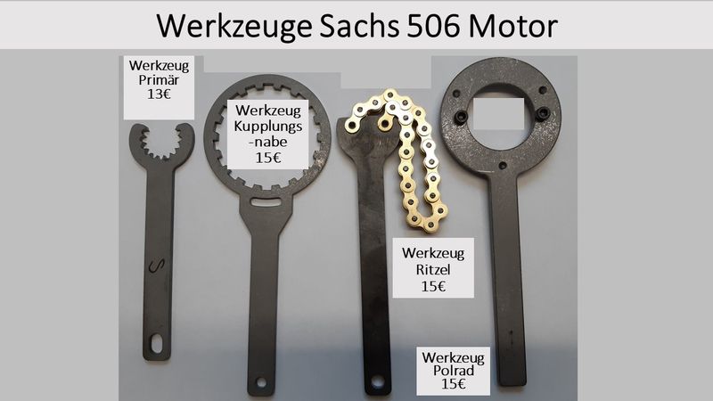Werkzeug Sachs 506 Motor Kupplung Ritzel Primärritzel Zündung in Bayern -  Megesheim, Motorradersatz- & Reperaturteile