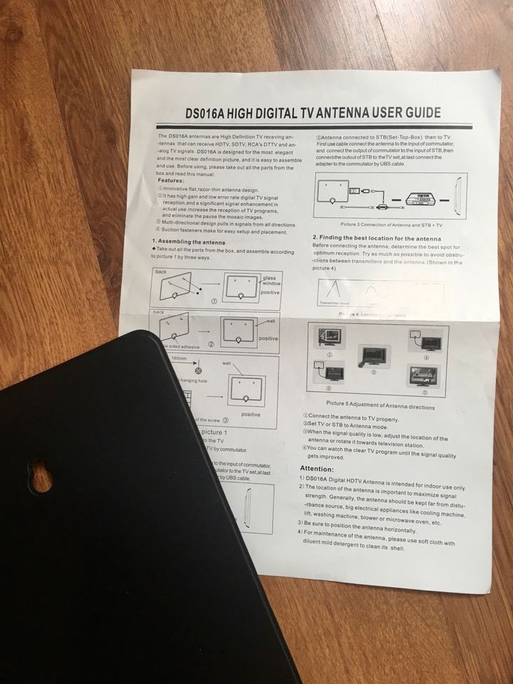 DVB T2 Receiver Telestar mit Antenne in Tarmstedt