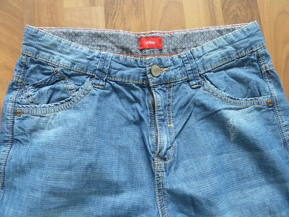 Gr. 164 s.Oliver Shorts kurze Jeans Hose moderne Bemuda in Augsburg