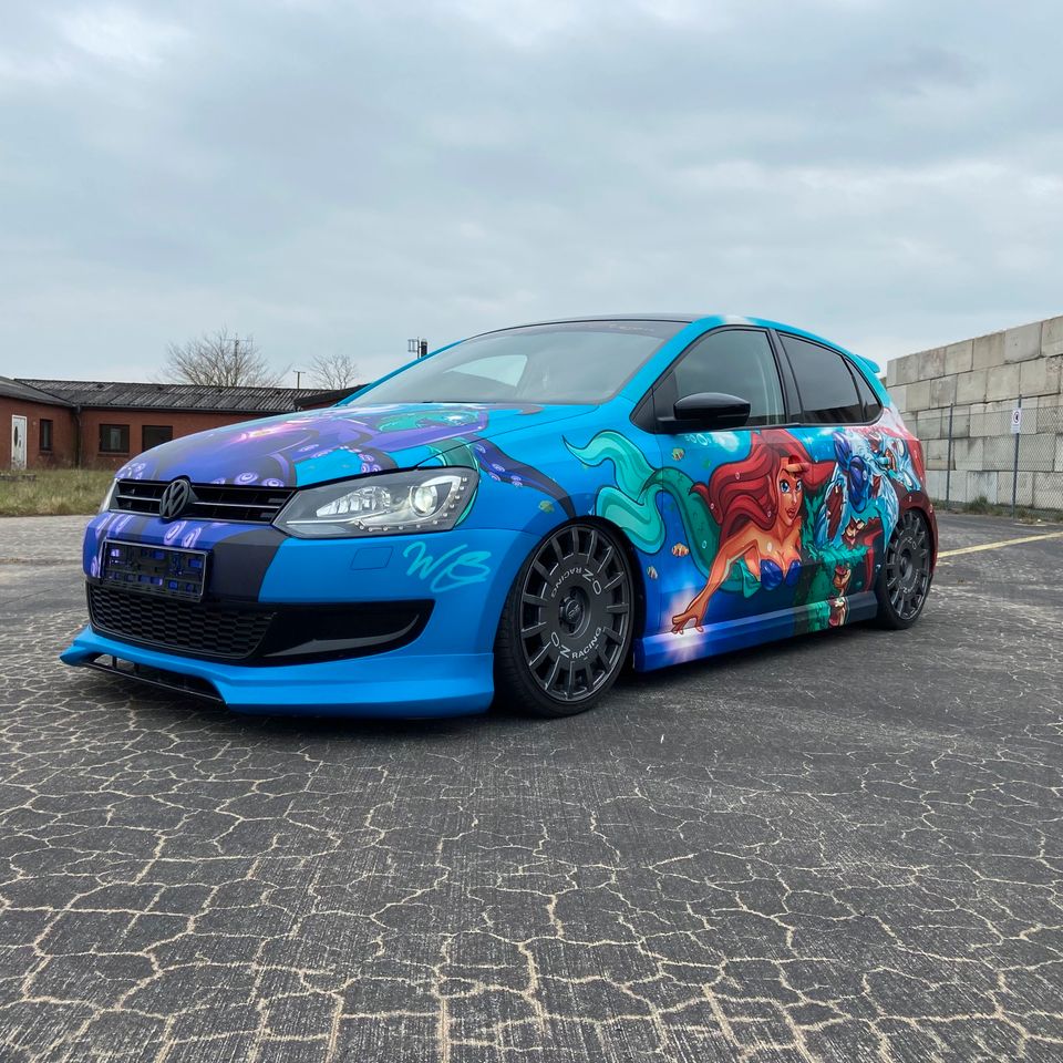 VW Polo 6R 1.2 Tsi Show-Car OZ-Felgen Luftfahrwerk Scary Mermaid in Harrislee