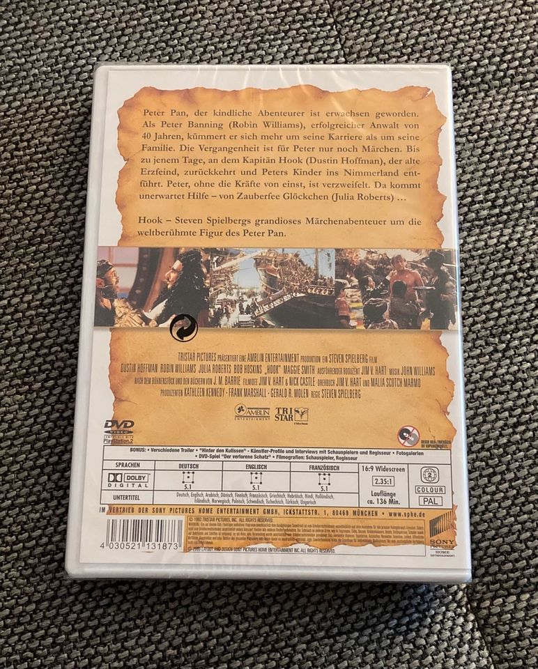 DVD Collector‘s Edition HOOK Spielberg * Robin Williams NEU & OVP in Marburg