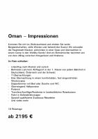 Oman – Impressionen | 10 Reisetage ab 2.195 € Dresden - Pieschen Vorschau