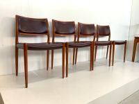 4x J.L / NIELS MÖLLER 80 Danish 60er MidCentury Leder Teak-Stühle Hamburg-Mitte - Hamburg Hammerbrook Vorschau