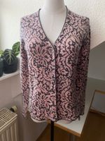 Rosa schwarzer Elegance woll Kaschmir Strickjacke Cardigan 36 S Bayern - Attenkirchen Vorschau