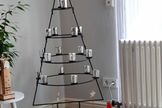 Metall-Weihnachtsbaum mit gläsernen Teelichthaltern, gebr. Hessen - Liederbach Vorschau