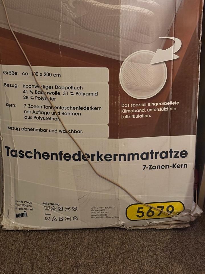 Taschenfederkernmatratze 100x200 cm – Neu & OVP in Köln