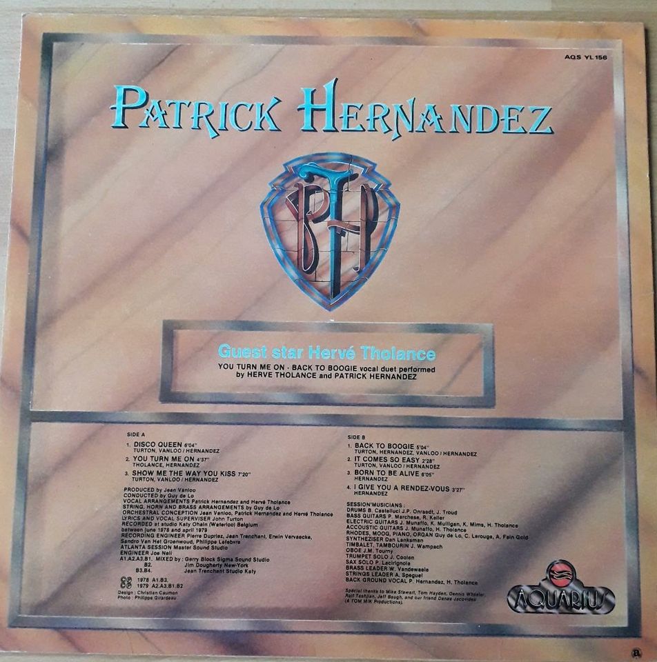 Patrick Hernandez  - Born to be Alive  - LP in Karlsruhe