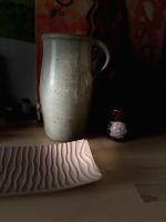Keramik Steinzeug Krug für Strauß Blumenstrauß Vase grau Hessen - Wiesbaden Vorschau