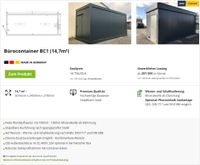 Bürocontainer, Aufenthaltscontainer aller Art "HIGH QUALITY" Nordrhein-Westfalen - Lemgo Vorschau