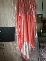 Fokuhila Kleid Abendkleid orange Creme Satin 42 44 Xl Schleswig-Holstein - Büdelsdorf Vorschau