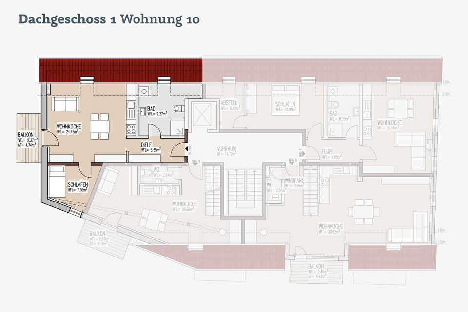 Top moderne Wohnungen in historischem Ensemble zentral in Oettingen. in Oettingen in Bayern