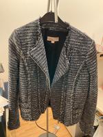 Michael Kors Blazer blau Gr. M Bouclé lässiger Biker-Look wie NEU München - Moosach Vorschau