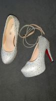 HighHeels Plateuschuhe silber Hochzeit 1 m.getragen Gr. 37 37,5 Bayern - Jettingen-Scheppach Vorschau