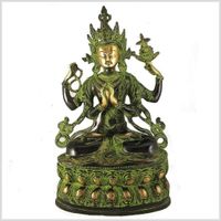 Avalokiteshvara Chenrezig Tara Buddha 36 cm 3,8 Kilo Messing Nepa Stuttgart - Zuffenhausen Vorschau