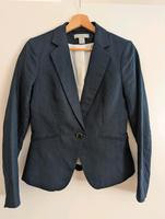 Blazer Leinen-Baumwolle, Marineblau Fischgrat, H&M Gr. 36 Bremen - Neustadt Vorschau