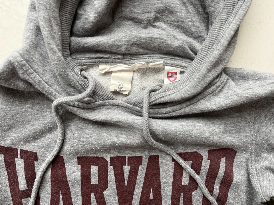 H&M Hoodie Grau Gr. S 164 Harvard 36 Pulli in Rieden b Kaufbeuren