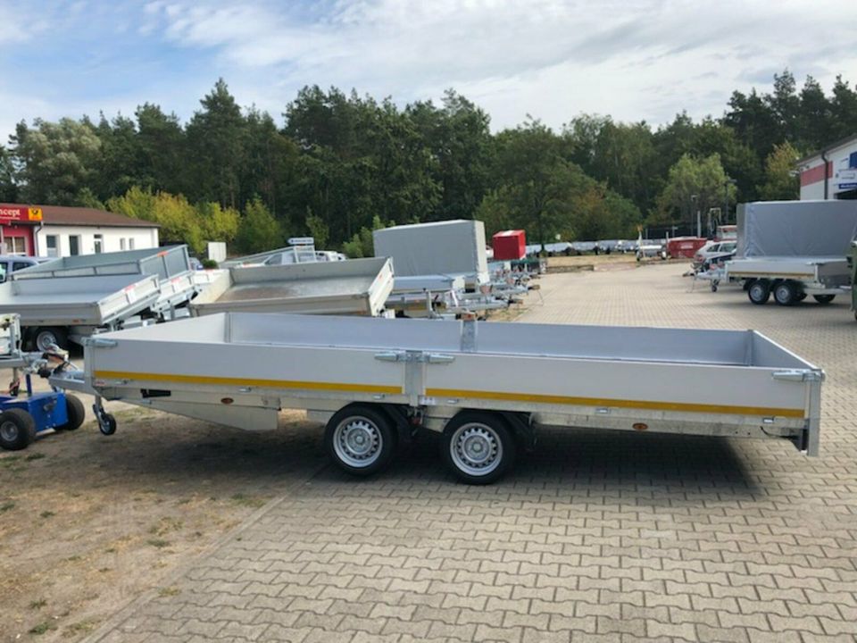 ⭐️ Eduard Auto Transporter 3000kg 506x220x30cm Rampen Winde 63 in Schöneiche bei Berlin