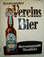 Emailleschild Emailschild Stralsund Brauerei Störtebeker Bier Mecklenburg-Vorpommern - Stralsund Vorschau