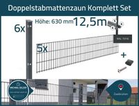 12,5 Lfm Doppelstabmatten Zaun Anthrazit inkl. Pfosten H 630 mm Rheinland-Pfalz - Zweibrücken Vorschau