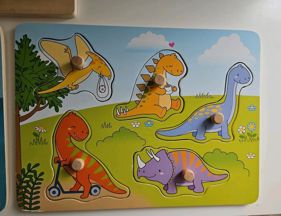 Baby Holzpuzzle Puzzle Dinos Polizei TOP in Paderborn