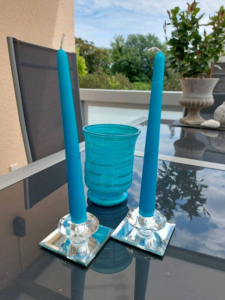 Set Kerzenhalter Glas in Simmern
