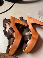 Marc O Polo Sandaletten Pumps Plateau Sandale Leder Natur Holz Hessen - Korbach Vorschau