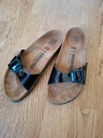 Birkenstock Sandale Madrid - schwarz glänzend Berlin - Mitte Vorschau
