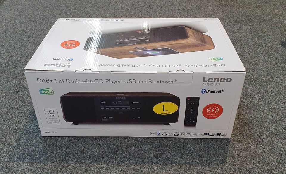 LENCO DAR-051WD DAB+ Radio mit CD Player, Bluetooth, in Papenburg