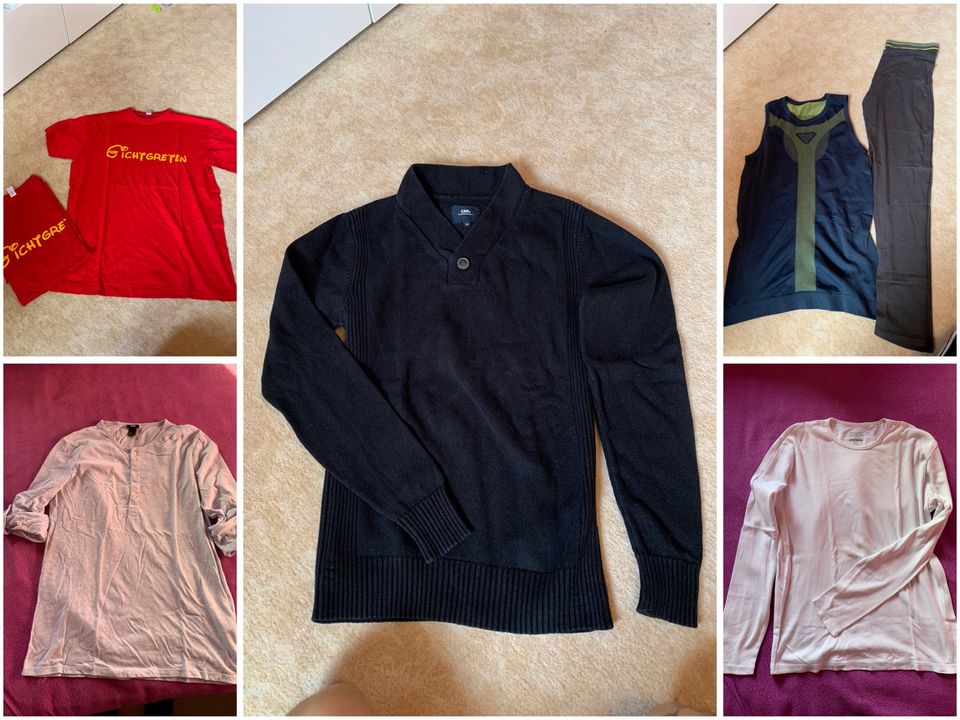 Pullover / Sweater / T-Shirt / Funktionskleidung Herren M Paket in Zwoenitz