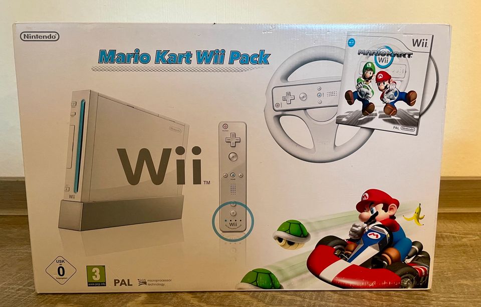 Nintendo Wii Mario Kart Bundle - Top Zustand mit OVP & Schutzcase in Handewitt
