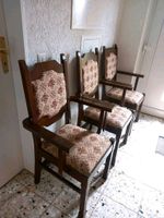3 Stühle Stuhl und Tisch gepolstert Echtholz Bayern - Ebern Vorschau