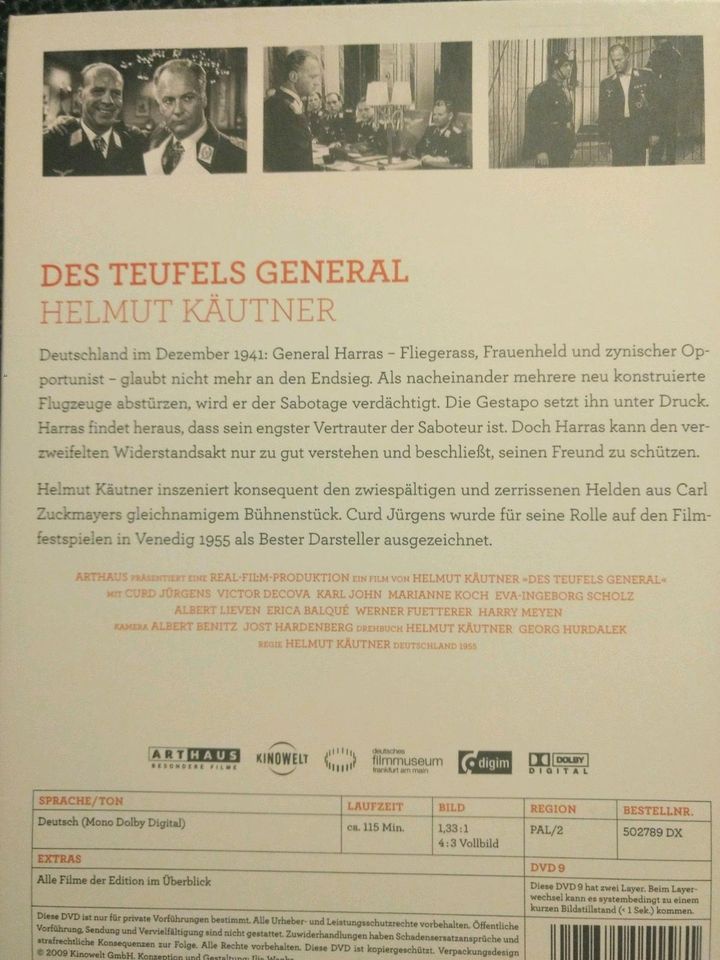 DVD alter Krieg,s Film Klassiker  Arthaus Edition Curd Jürgens in Dortmund