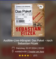 Das Paket-Sebastian Fitzek / 2 Tickets zu verkaufen Nordrhein-Westfalen - Minden Vorschau
