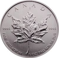 Palladium - 1 oz - 31.1 Gramm - Maple Leaf - 2005 - Münze Münster (Westfalen) - Centrum Vorschau