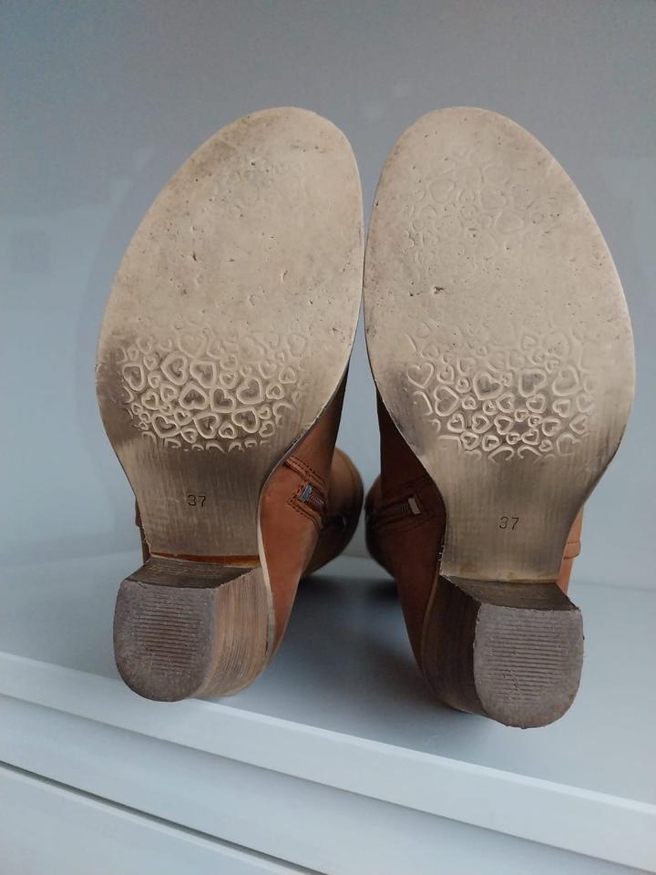 Stiefel Langschaft echtleder Nubukleder Vintage Cognac gr. 37 in Kaltenkirchen