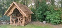 Gartenpavillon, Pavillon aus Holz, Gartenhaus, Sitzgruppe, Bayern - Aurach Vorschau