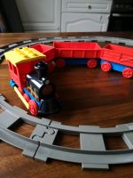 Lego Duplo Eisenbahn (handbetrieb): Lok u. 3 Anhänger plus Schien Niedersachsen - Obernkirchen Vorschau