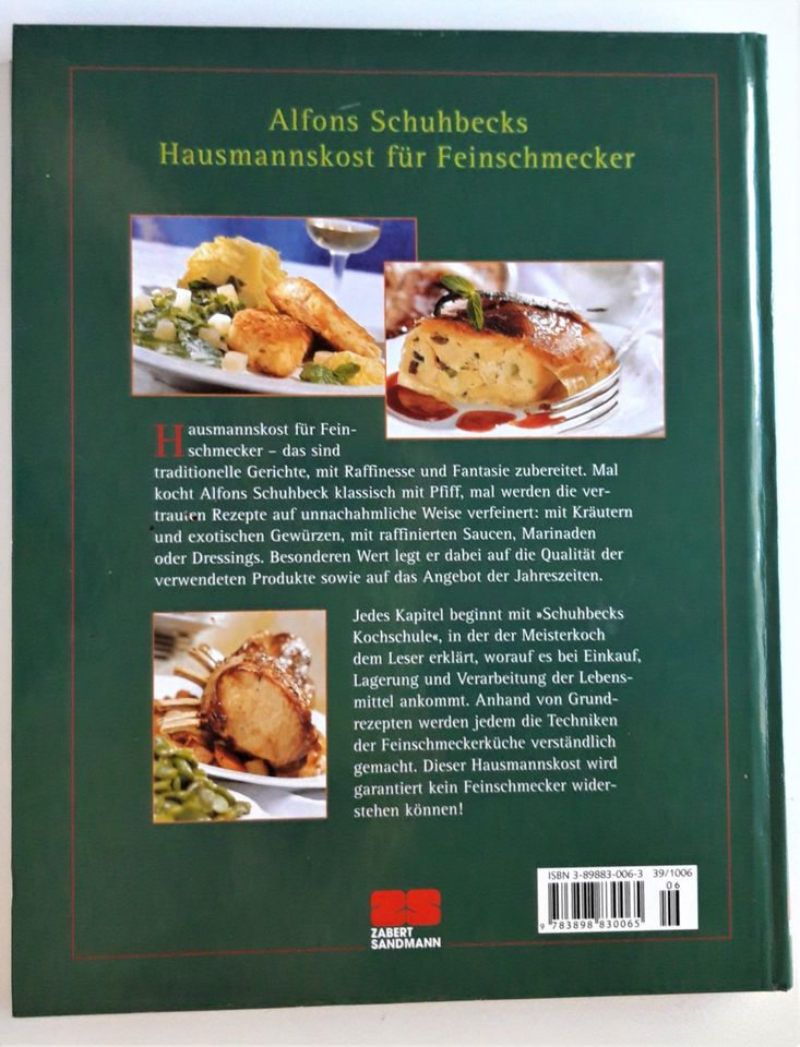 Schuhbeck Kochbuch Hausmannskost für Feinschmecker in Kaufbeuren