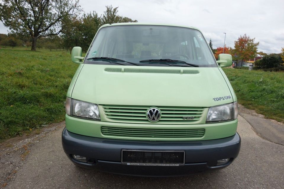 Volkswagen T4 Multivan TOPSTAR*AHK*KLIMA*7-SITZE*BETT*TISCH in Gomaringen