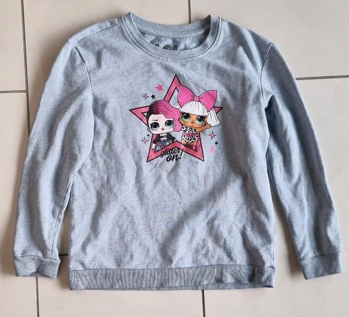 LOL Sweatshirt in grau für Mädchen Gr. 134/140 in Ebsdorfergrund