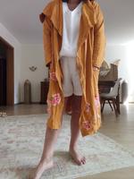 Mantel Baumwolle lang Blya Orange Hippie Ibiza Blumen Rose Bochum - Bochum-Wattenscheid Vorschau