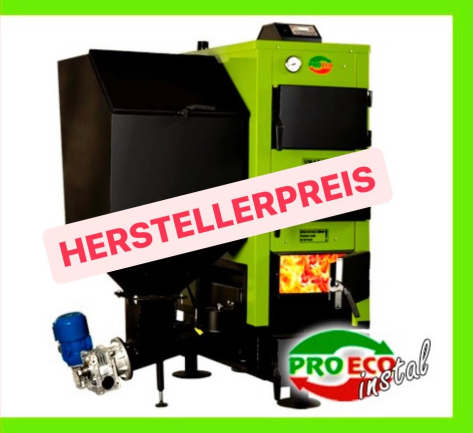 Pelletheizung Pellet Holz Kohle 30 kW mix komplett mix 300qm in Aurach