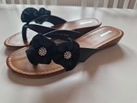 Zehentrenner/Pantoletten/Flip Flops/Sandalen schwarz Glitzer Gr41 Baden-Württemberg - Wiernsheim Vorschau