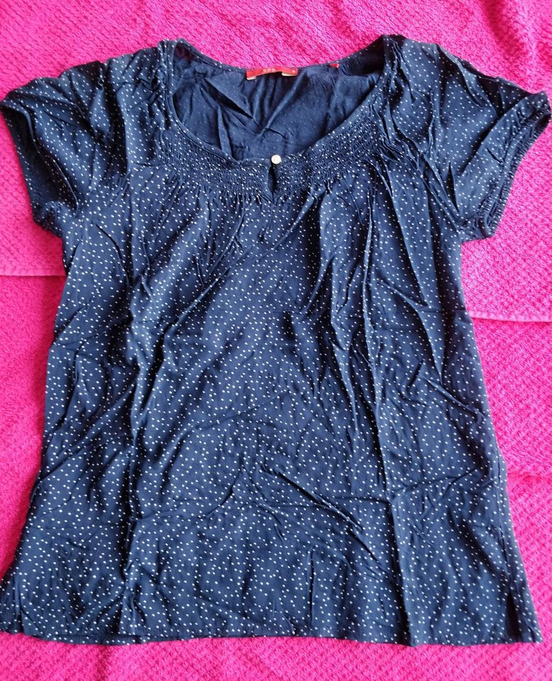 Edc by Esprit dunkelblaue Bluse Gr. S in Ulm