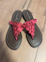 Neue Sandalen FlipFlops pink Blumen montego bay Baden-Württemberg - Großrinderfeld Vorschau