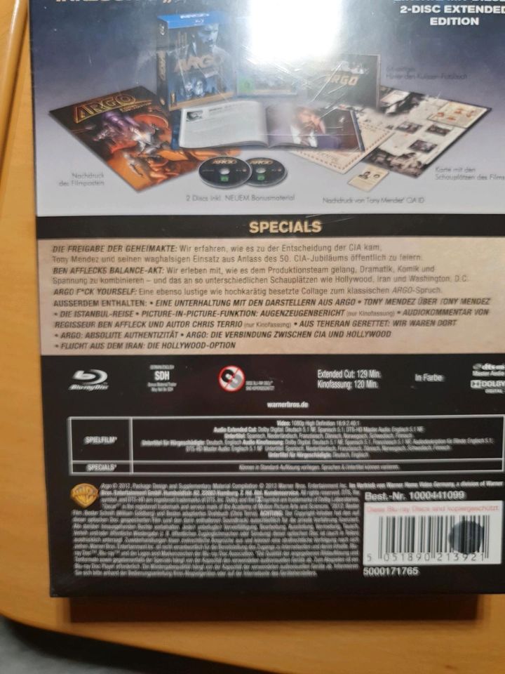 DVD BluRay Box Argo Extended Edition Declassified neu ovp in Niederkassel