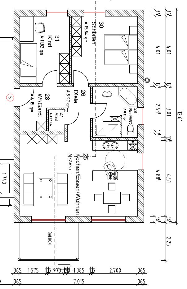 2,5Zi-Neubauwohnung, barrierearm zentral und ruhig in Rott am Inn in Rott am Inn