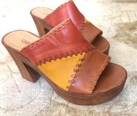Plateau Schuhe Sandalen Echt Leder Brandenburg - Mühlenbecker Land Vorschau