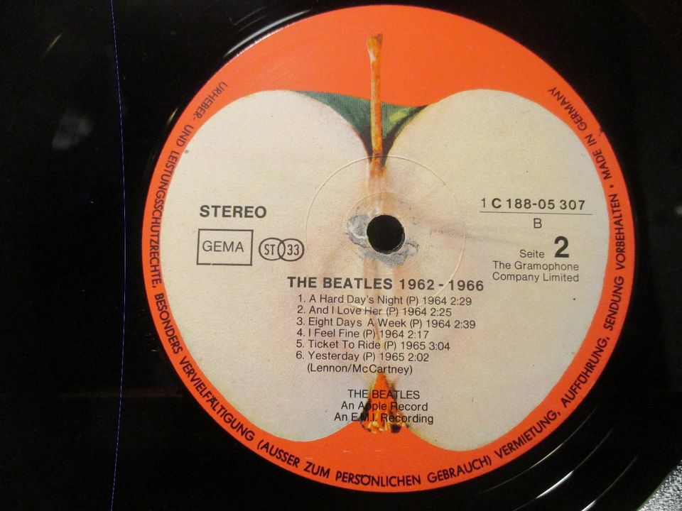 (41) DLP Beatles "The Beatles/1962-1966" (73) Apple1C188-05307/08 in Bad Bramstedt