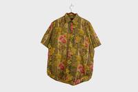 Vintage 90er-Shirt mit gelb-grünem Blumenprint Gr. L–XL Leipzig - Kleinzschocher Vorschau
